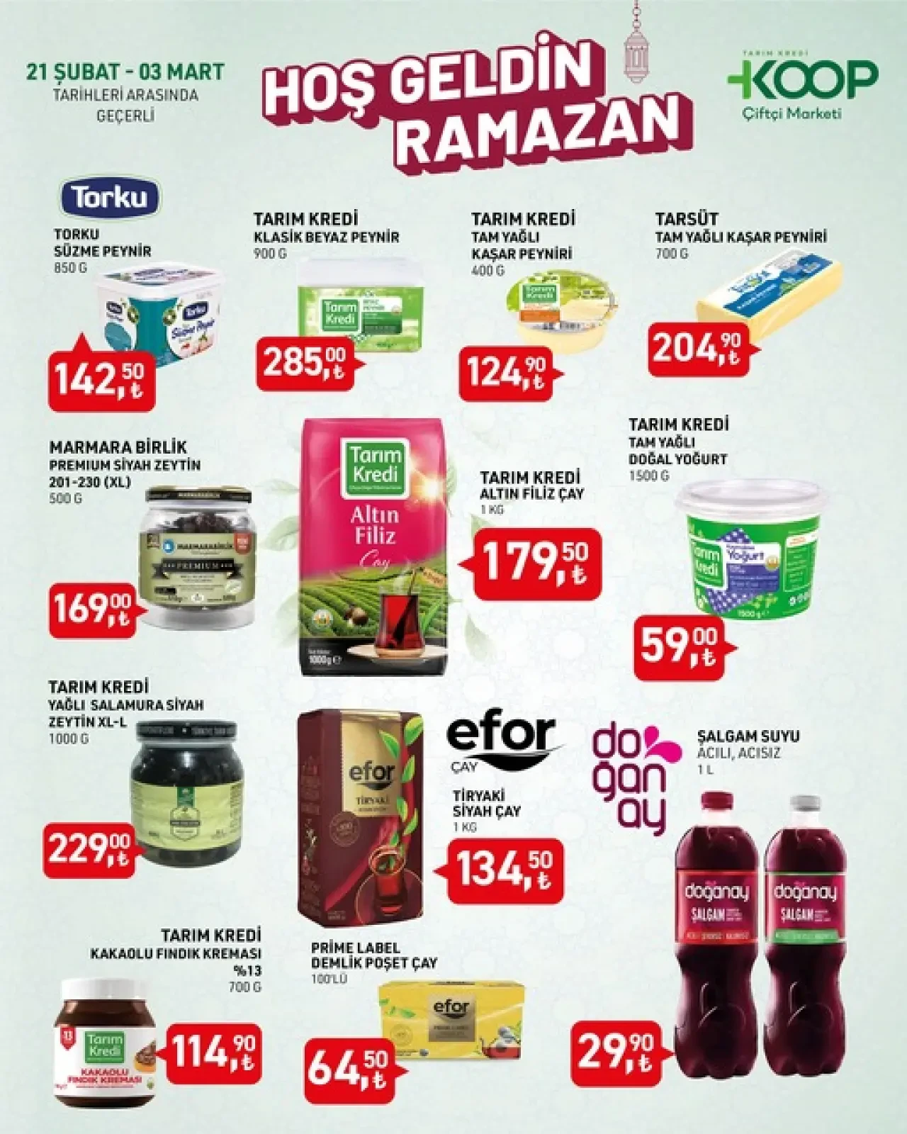 Tarım Kredi Markette Ramazan ayına özel indirim rüzgarı! 27