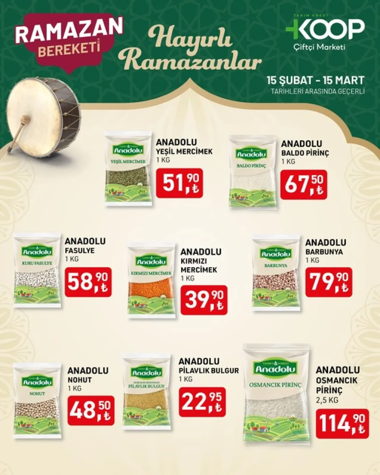 Tarım Kredi Markette Ramazan ayına özel indirim rüzgarı! 40