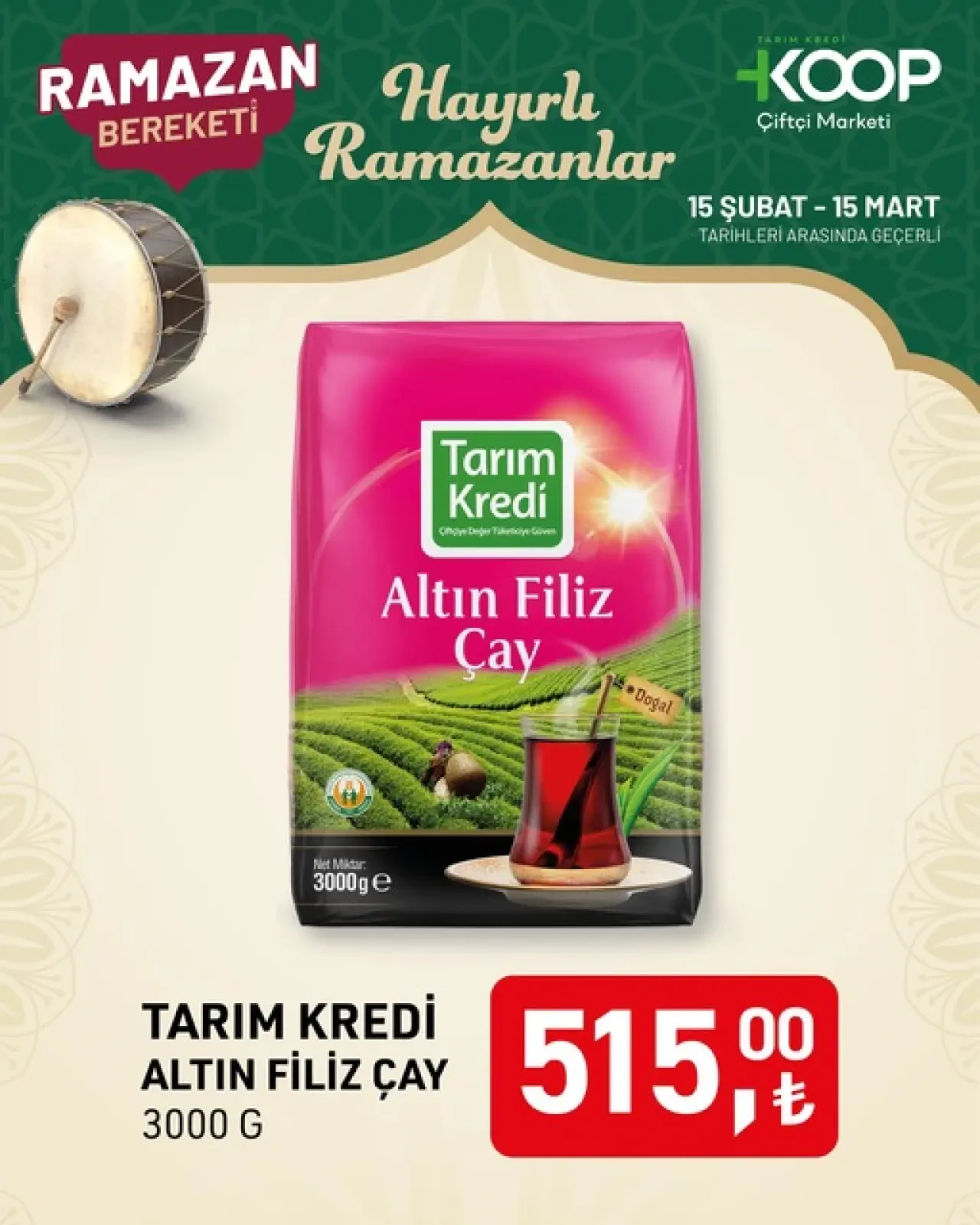 Tarım Kredi Markette Ramazan ayına özel indirim rüzgarı! 20