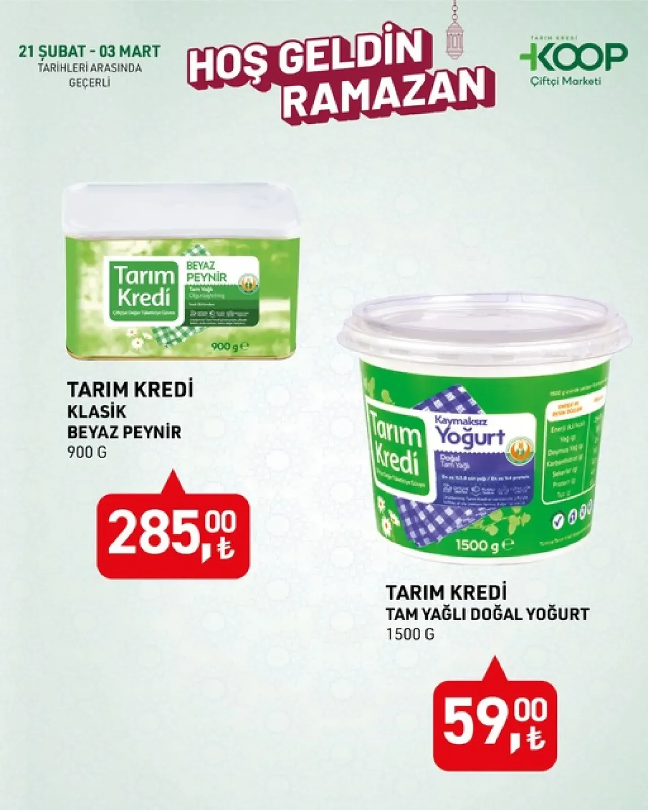 Tarım Kredi Markette Ramazan ayına özel indirim rüzgarı! 12