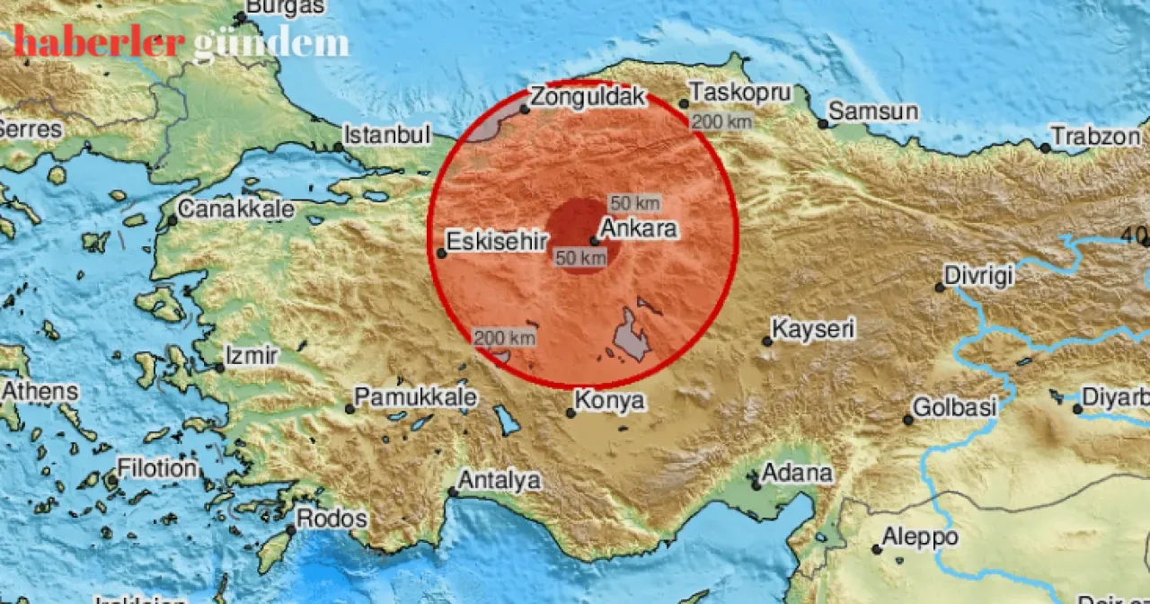 Son Dakika Ankara'da Deprem